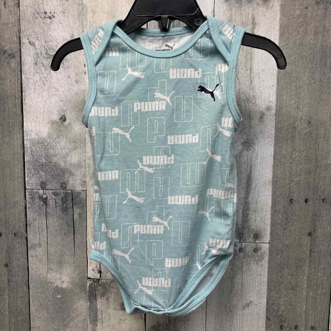 Size 12 Months Blue/White Puma Bodysuit