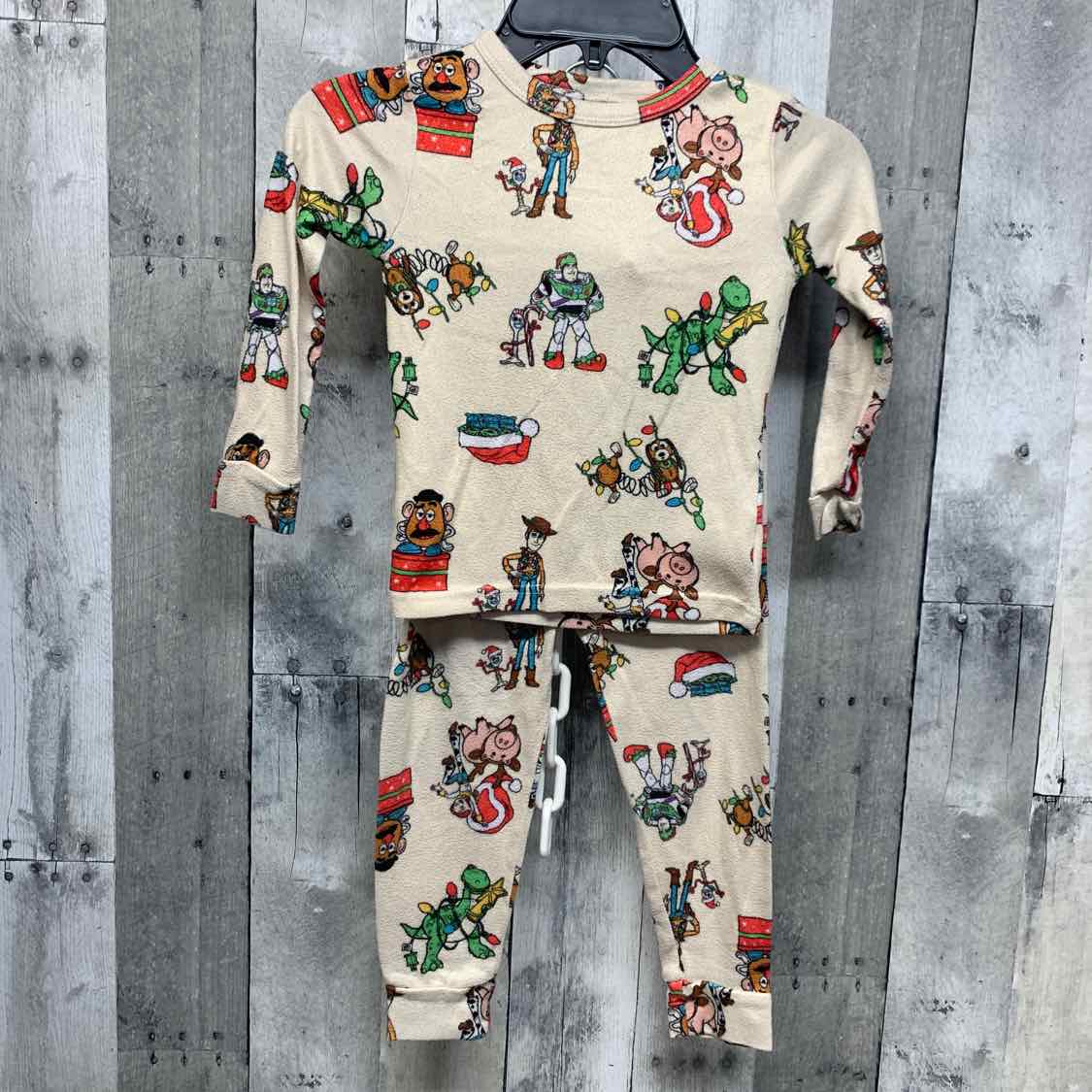 Size 5T Tan Print Disney 2pc PJs
