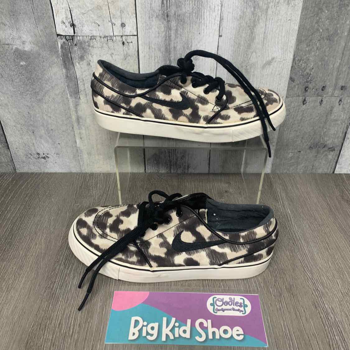 Size 3 Tan Animal Print Sport Brand Sneakers