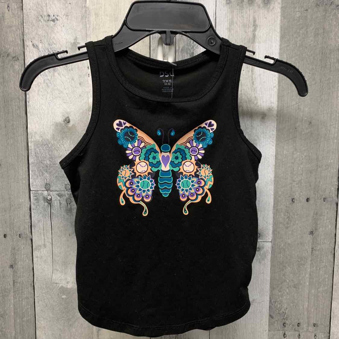 Size 4/5 Black Graphic B Brand Tank Top