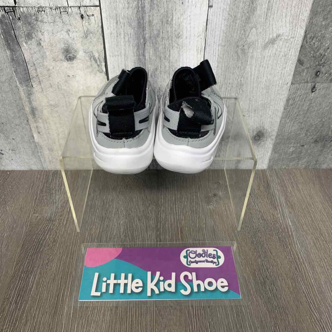 Size 3 Gray/Black Sport Brand Sneakers