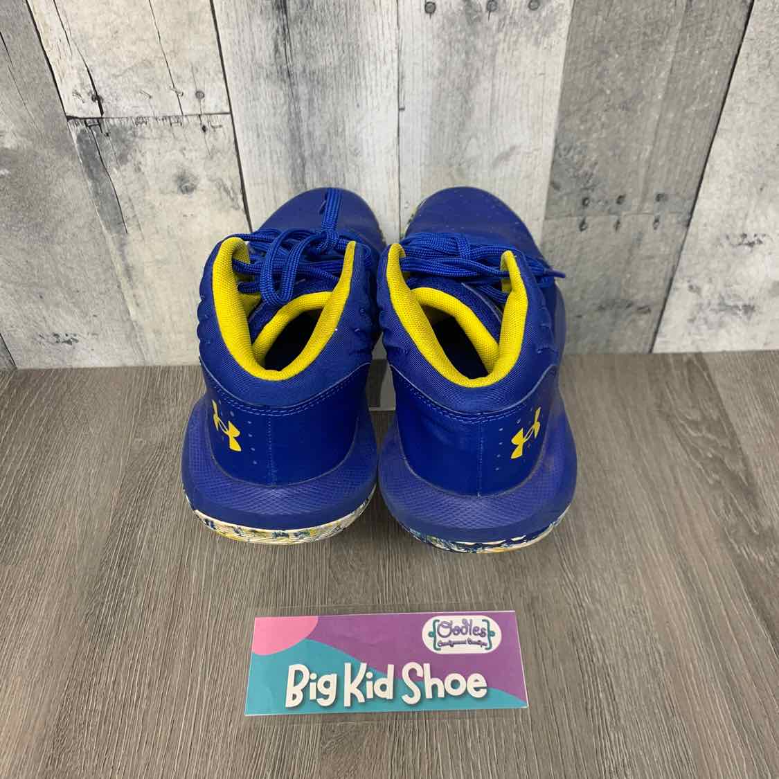 Size 6 Blue/Yellow Sport Brand Sneakers