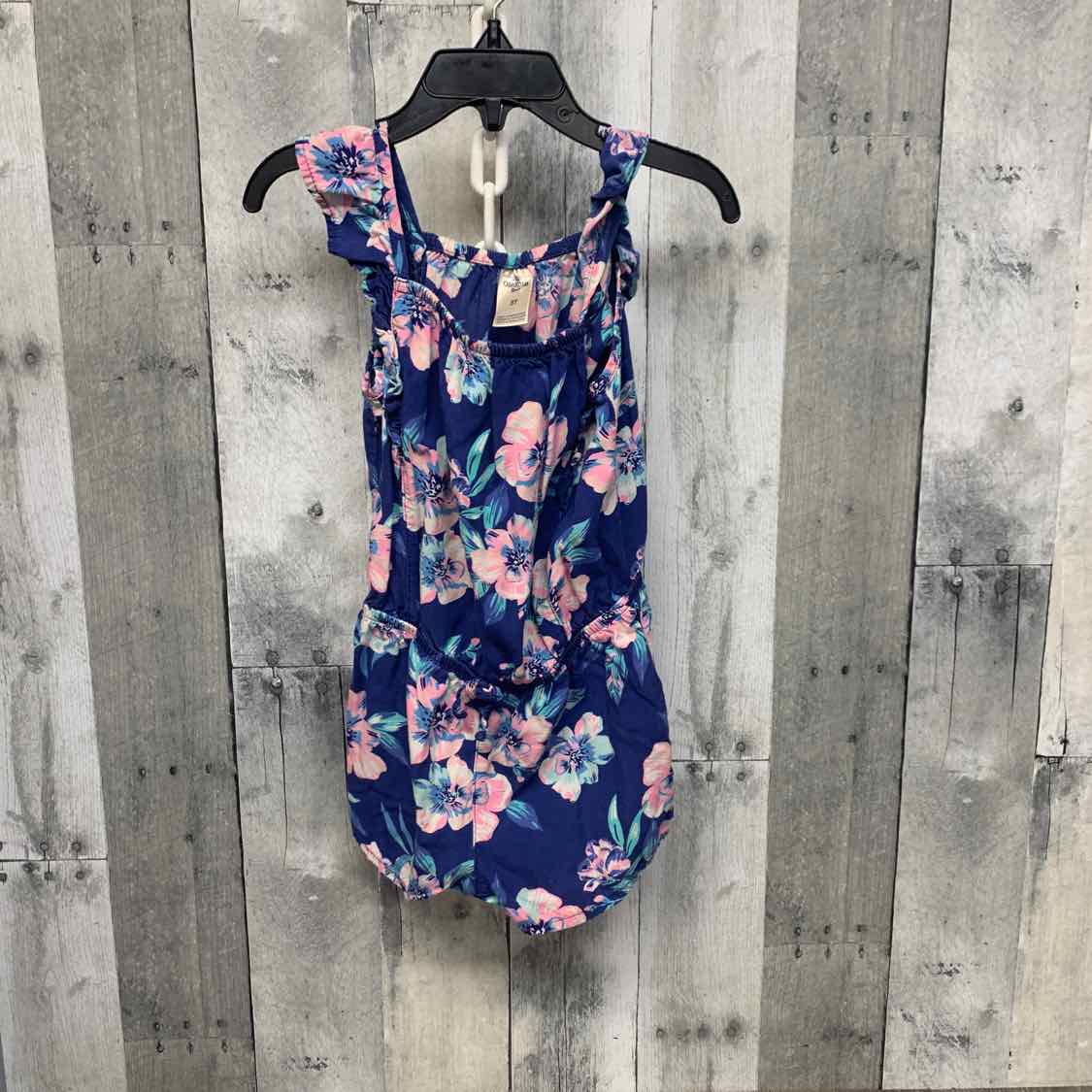 Size 3T Blue/Pink Osh Kosh Romper
