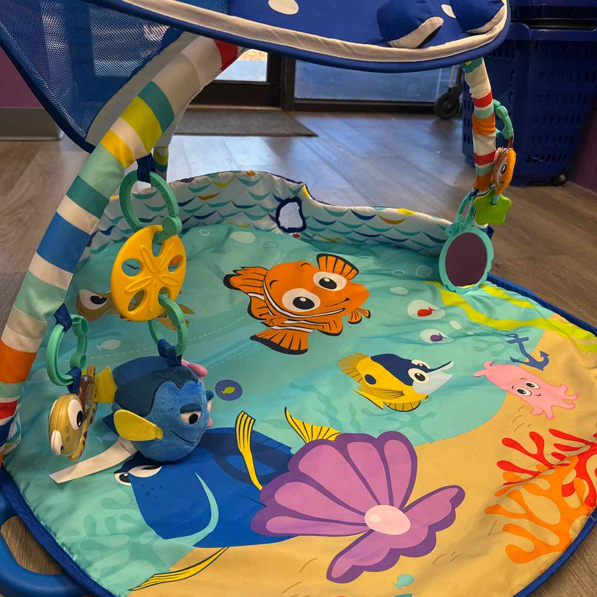 Bright Starts Blue Floor Gym