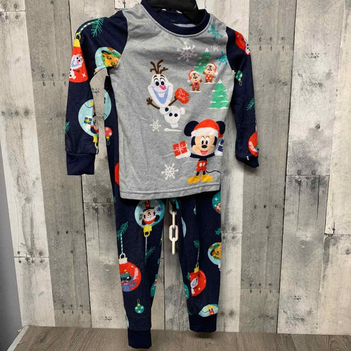 Size 6 Navy/Gray Disney 2pc PJs