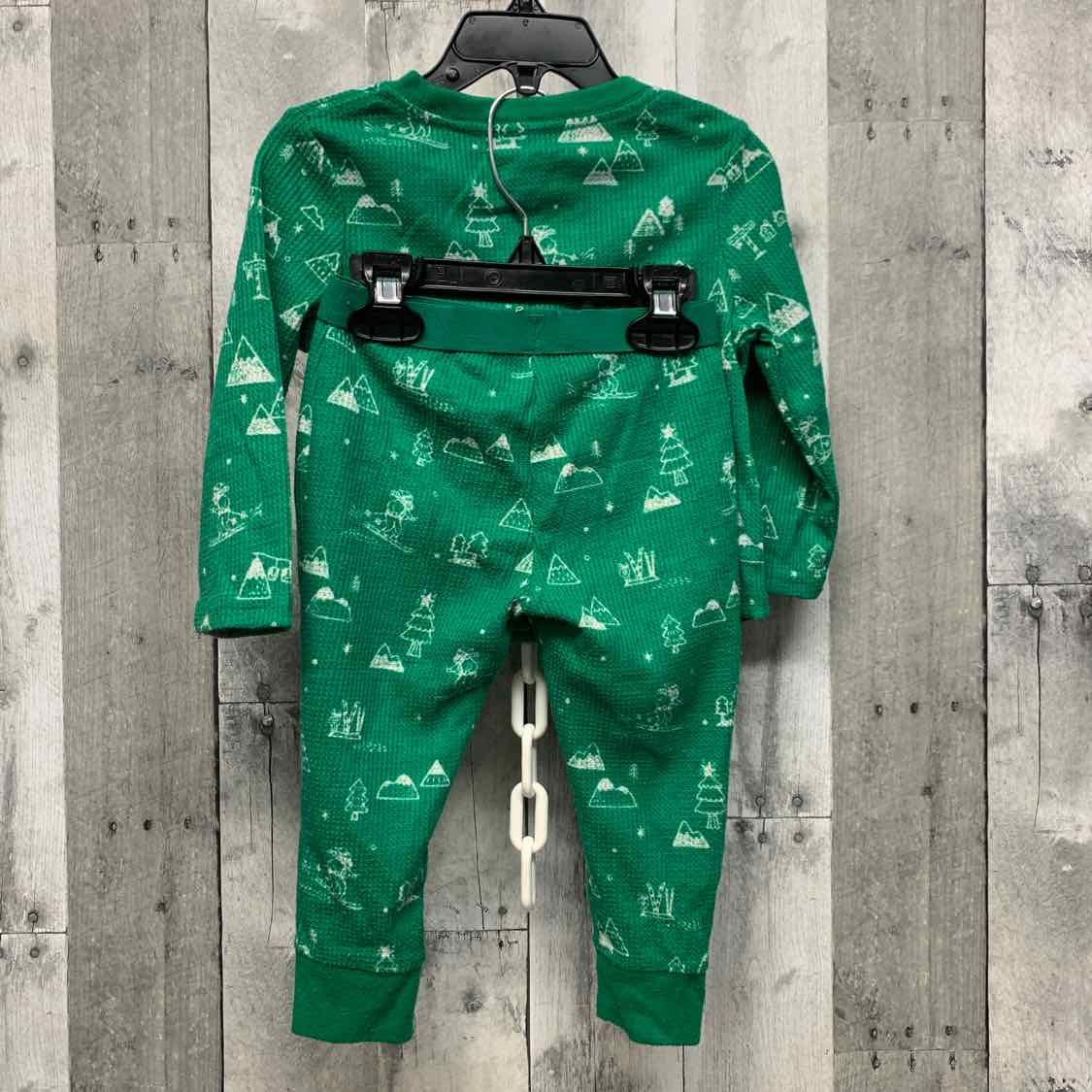 Size 18 Months Green Holiday Brands 2pc PJs