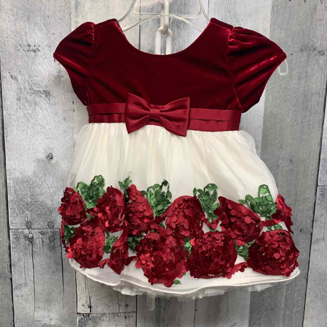 Size 9 Months Red/White American Princess Dress - Party