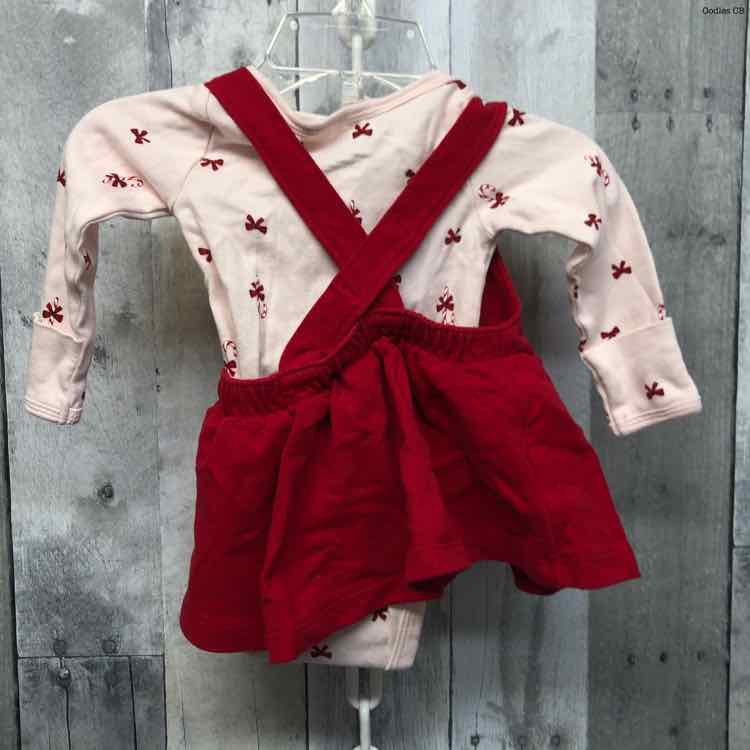Size 0-3 Months Red/Pink Child of Mine Shirt/Jumper