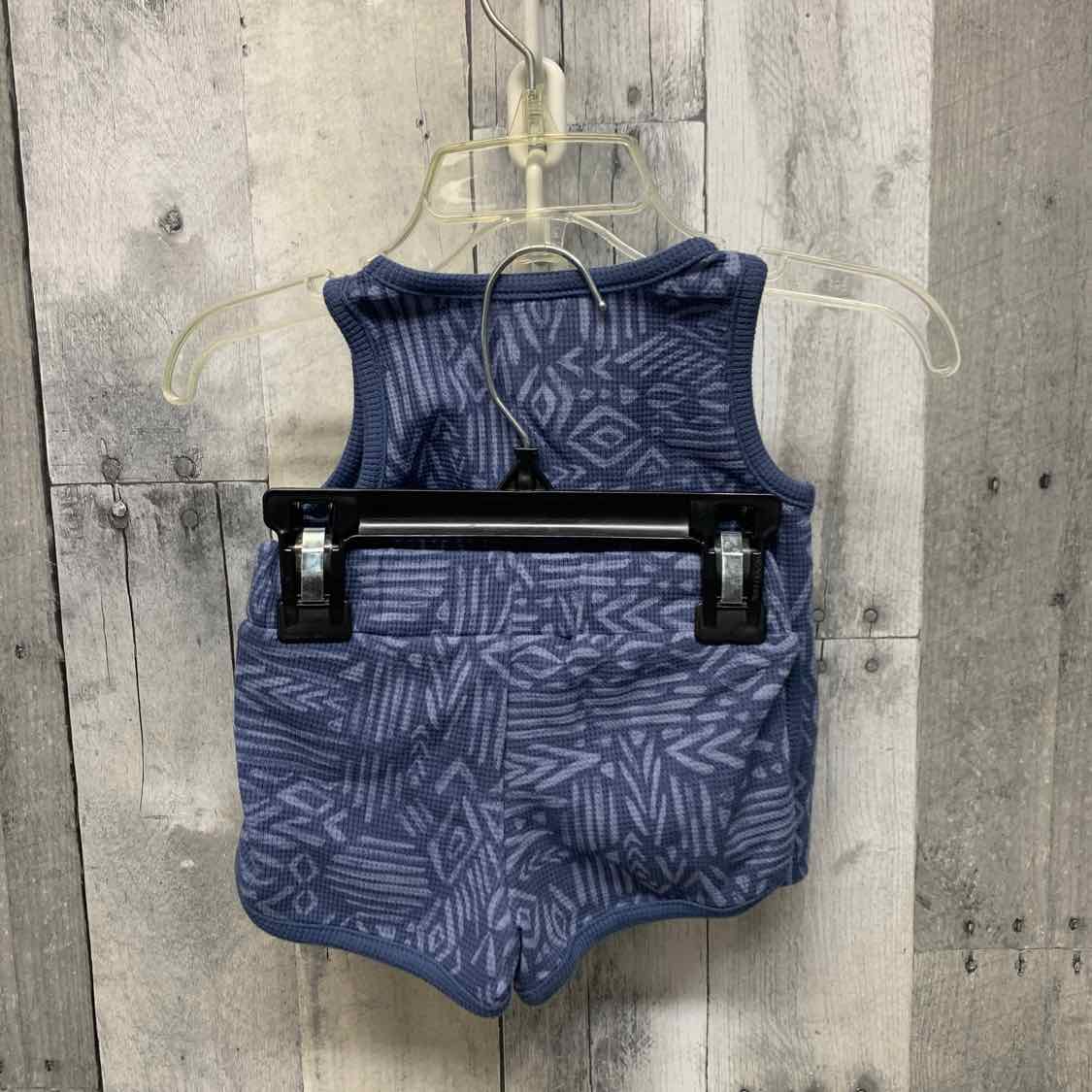 Size 3 Months Blue Print Carter's Shirt/Shorts