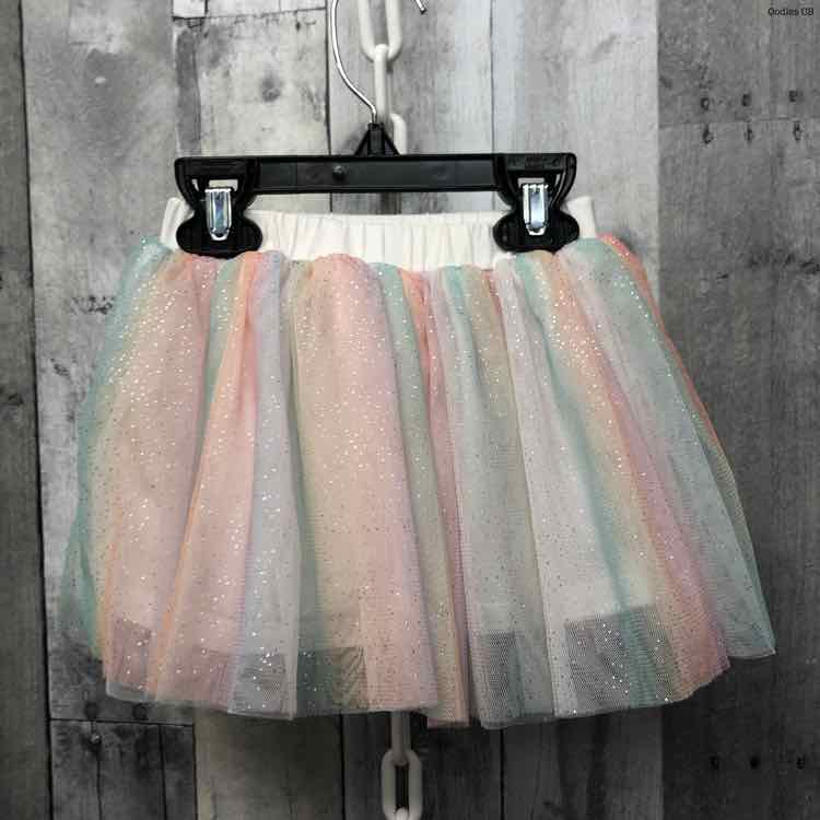 Size 18 Months White/Pink Mid Brand Skirt