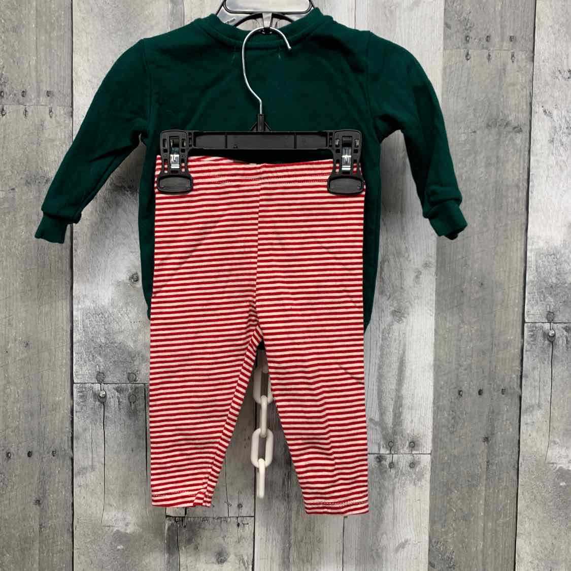 Size 9 Months Red/White Starting Out Shirt/Pants