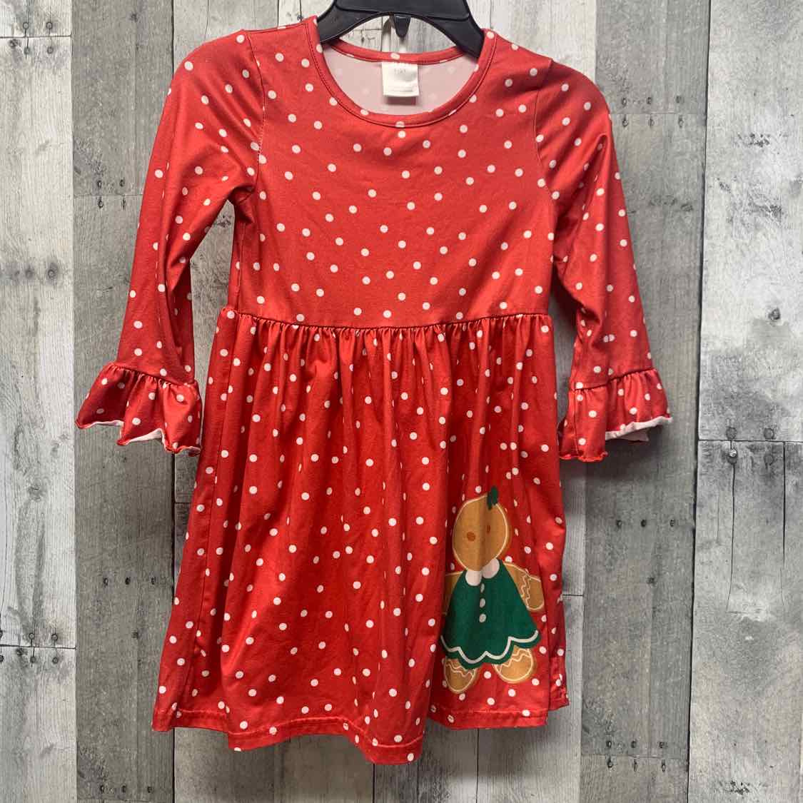 Size 4/5 Red Boutique Brand LS Dress