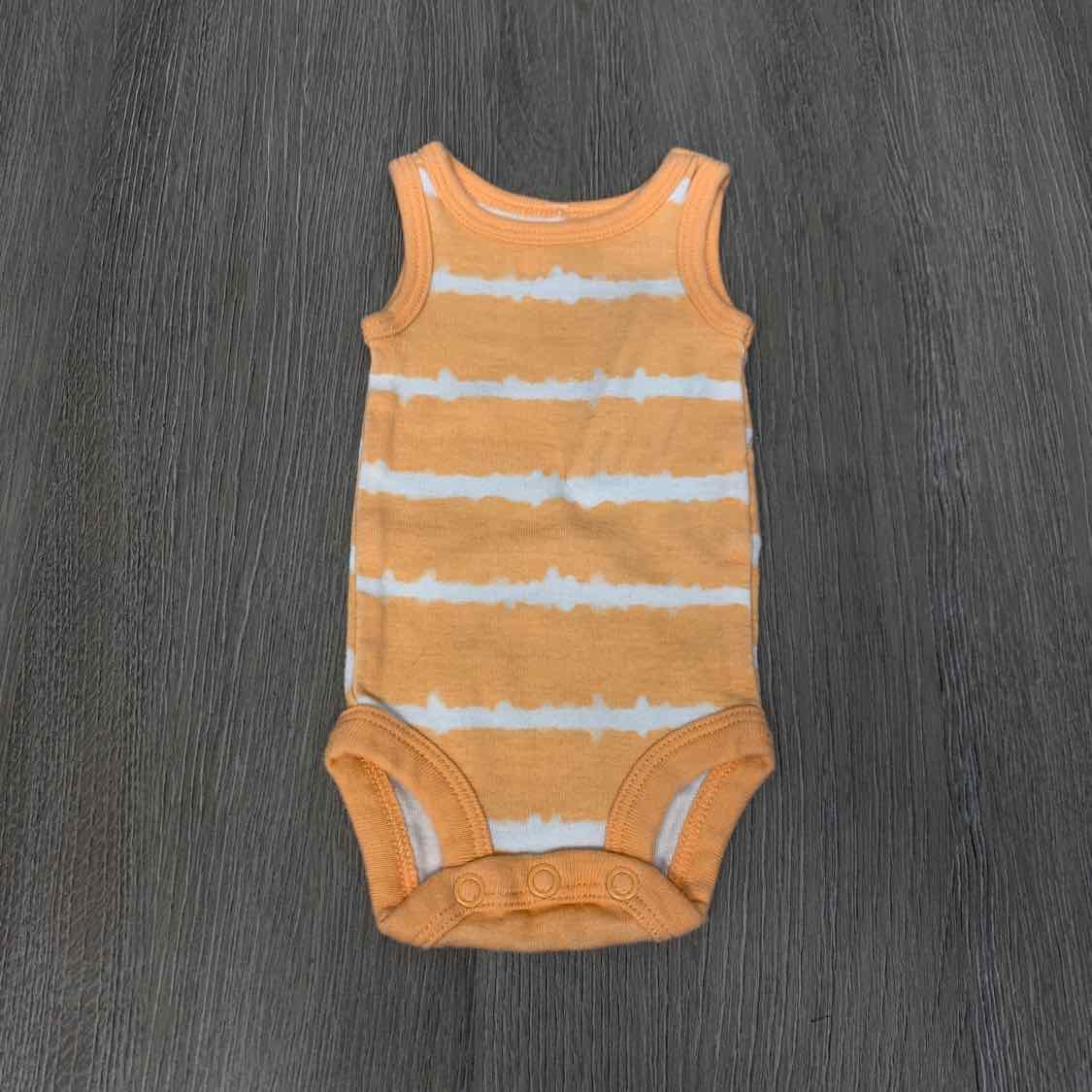 Size Preemie Orange/White Child of Mine Bodysuit