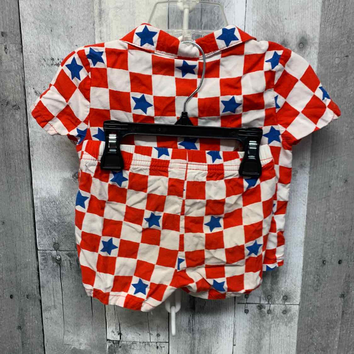 Size 18 Months Red/White Cat & Jack Shirt/Shorts