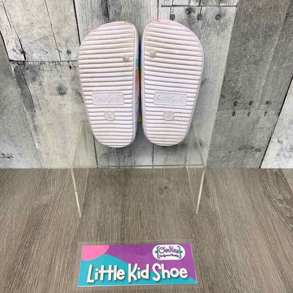 Size 8 White/Blue Cat & Jack Sandals