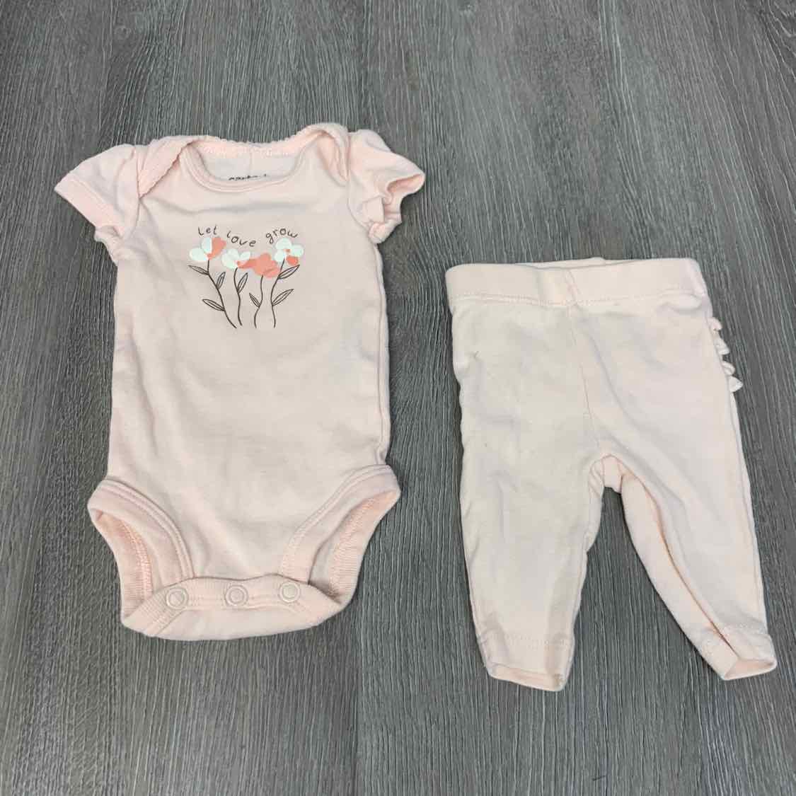Size Preemie Pink Carter's Shirt/Pants