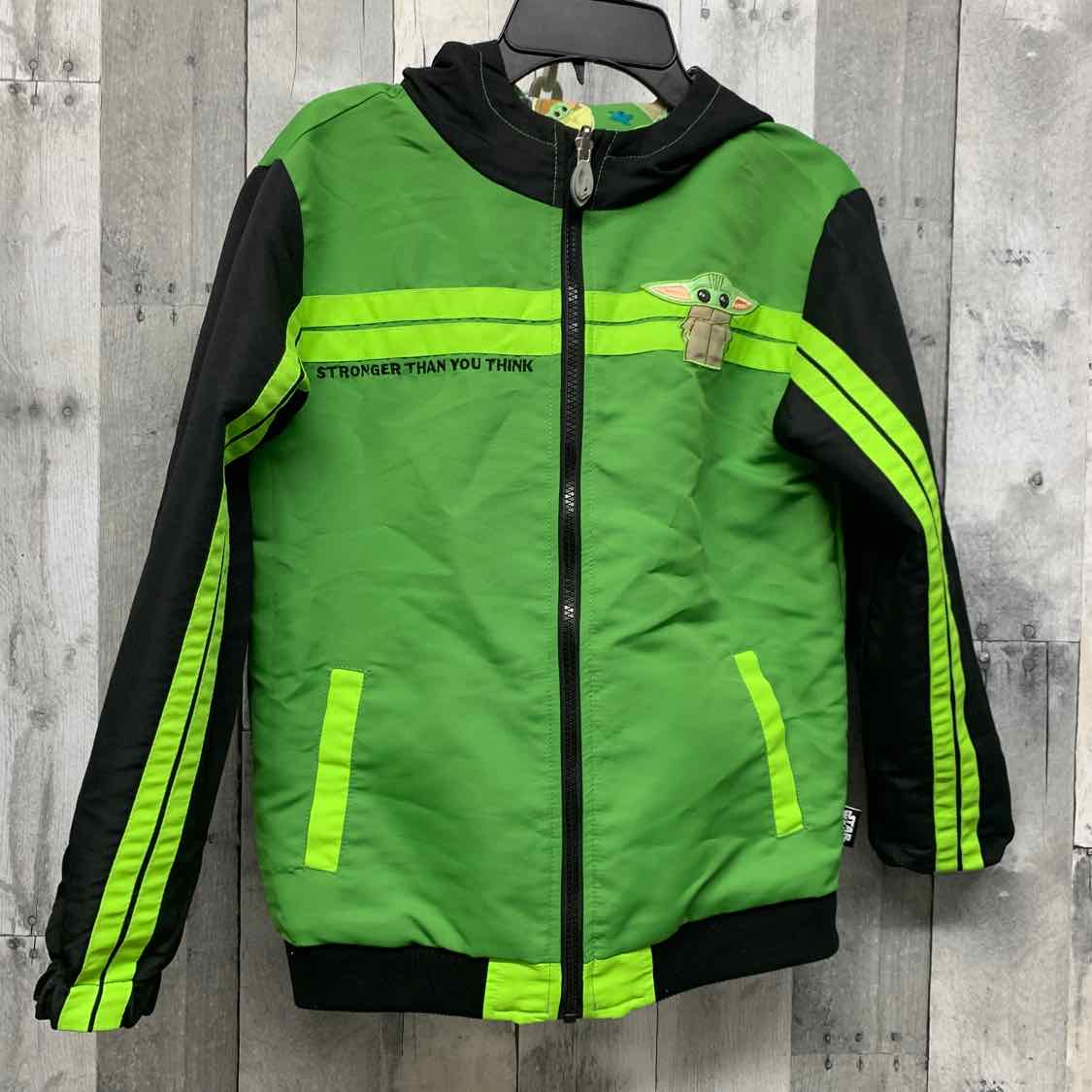 Size 9/10 Green Graphic Disney Parks Heavy Jacket
