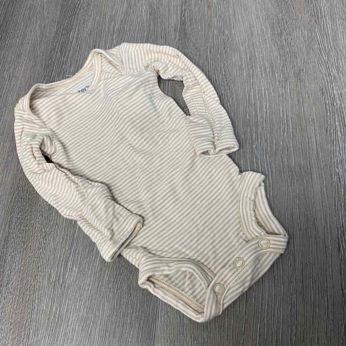 Size Preemie Tan Carter's Bodysuit