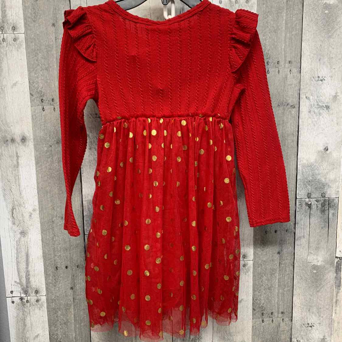 Size 6X Red/Gold B Brand LS Dress