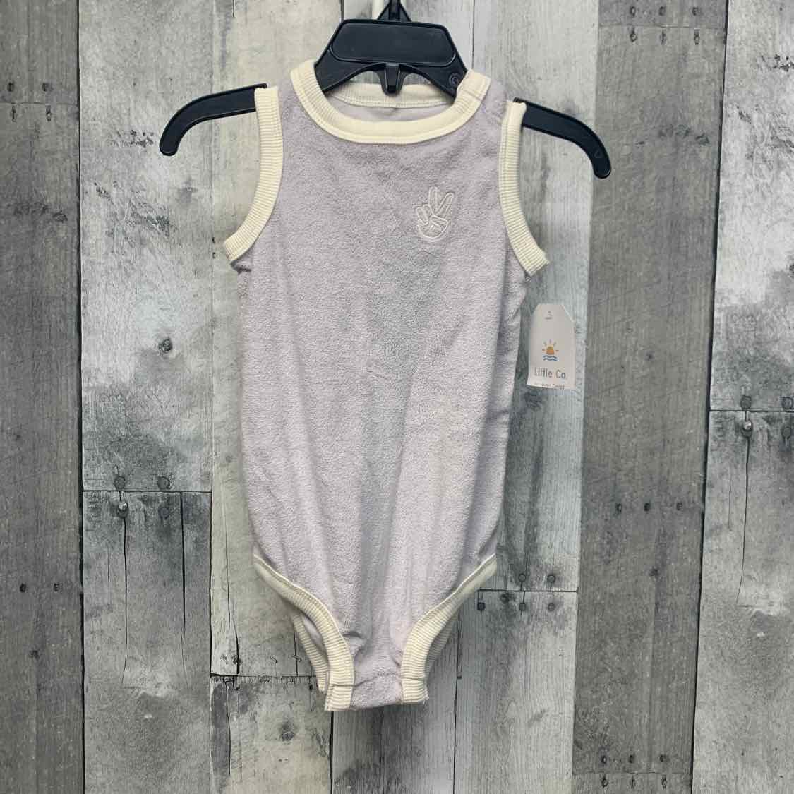 Size 9 Months Purple/White B Brand Bodysuit