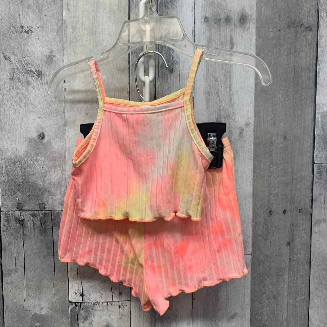 Size 9-12 Months Pink/Yellow Shein Shirt/Shorts