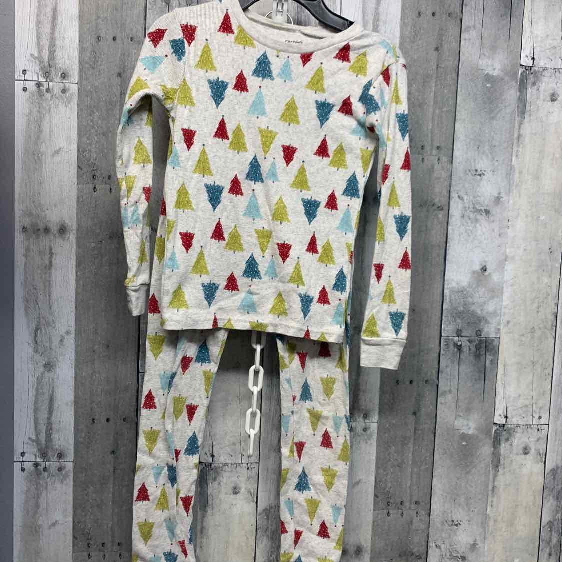Size 8 Gray/Green Just One You 2pc PJs