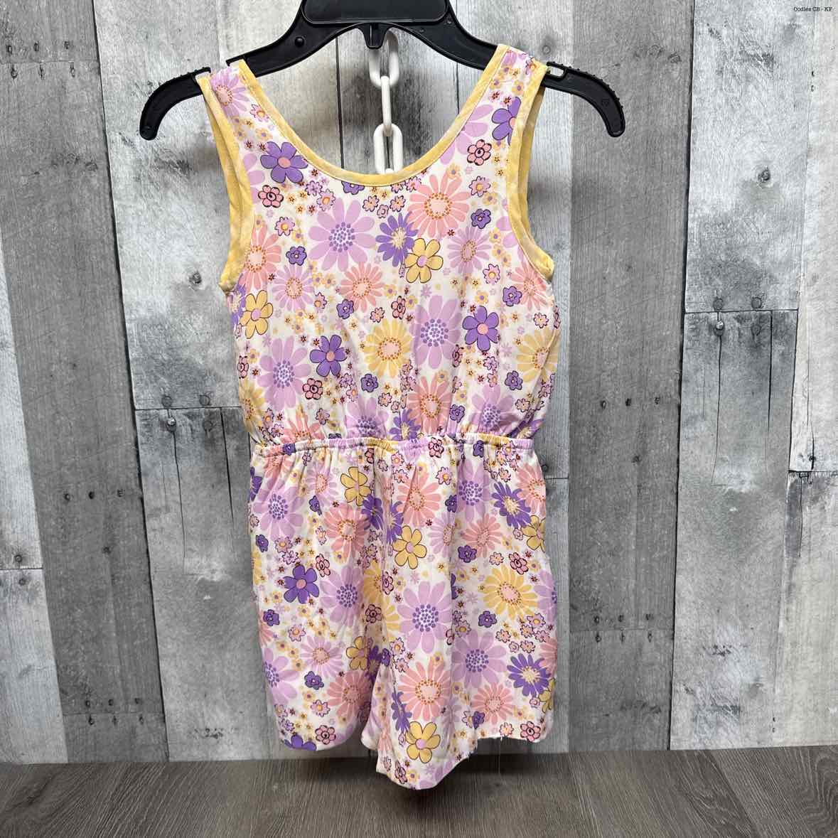 Size 6/6X Purple/Yellow B Brand Romper
