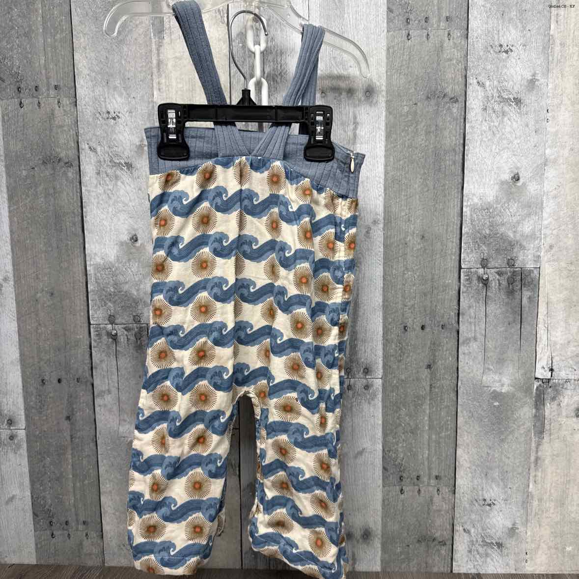 Size 12-18 Months Blue/Tan Kate Quinn Romper