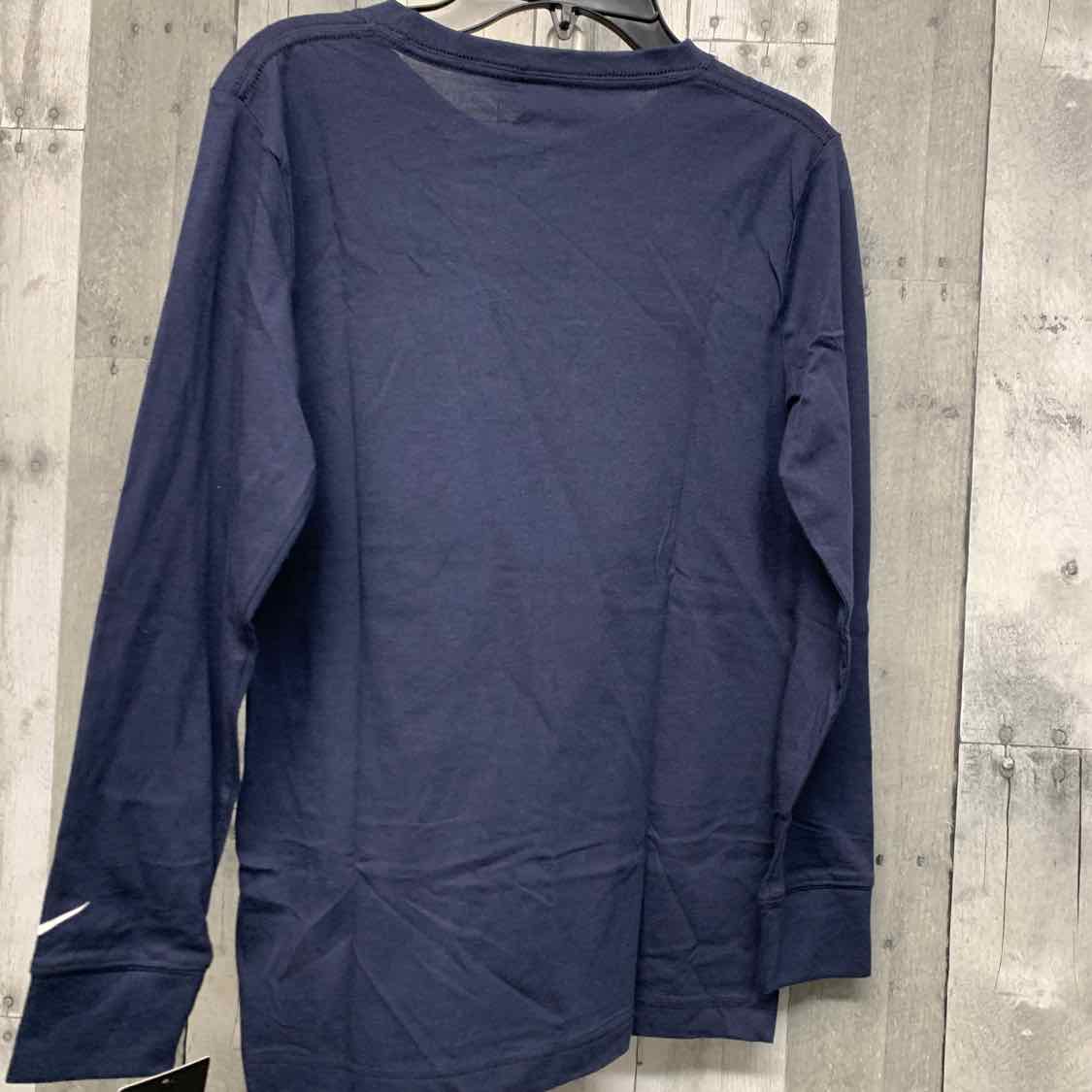 Size Medium Navy/Red Sport Brand Long Sleeve Shirt