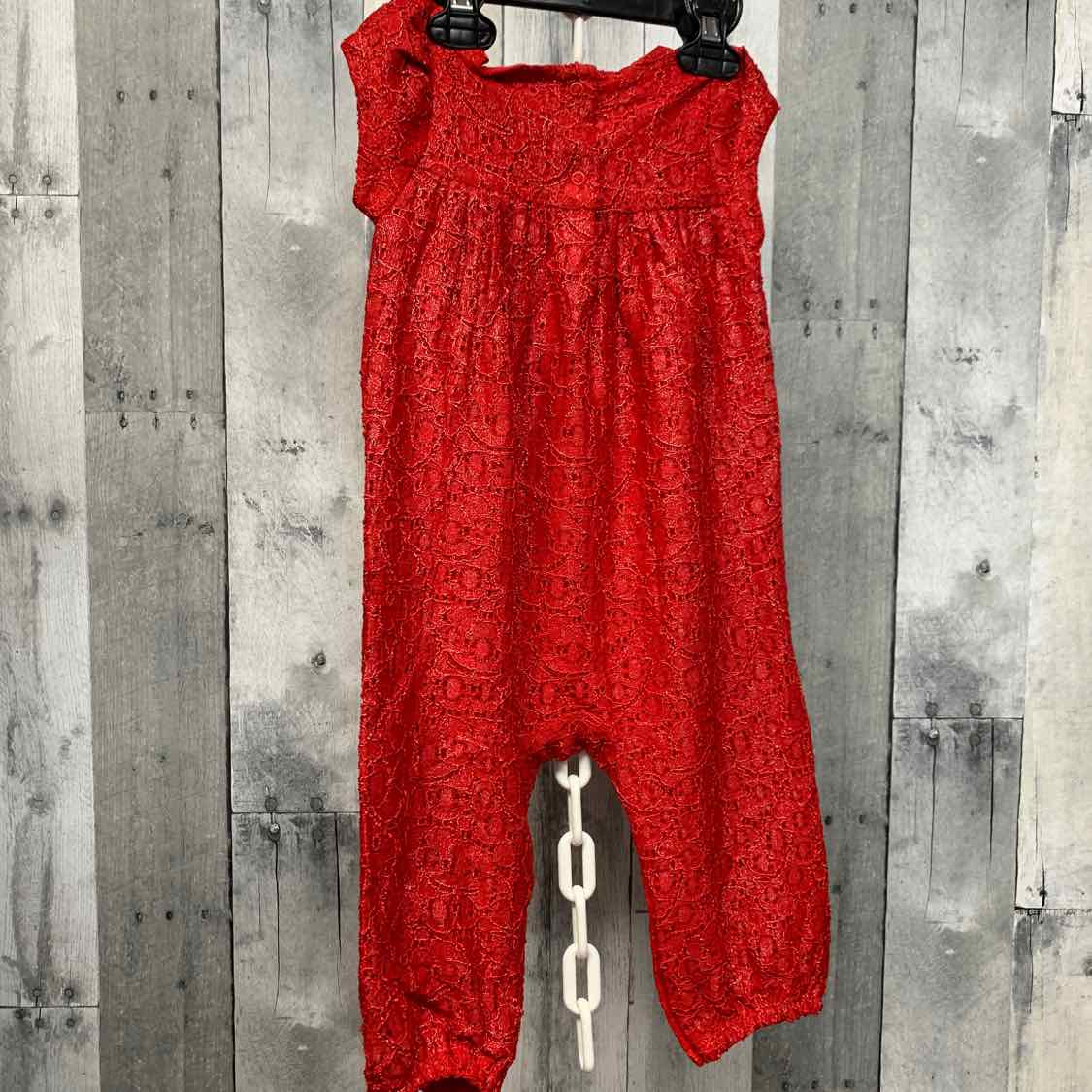 Size 12 Months Red Cat & Jack Romper