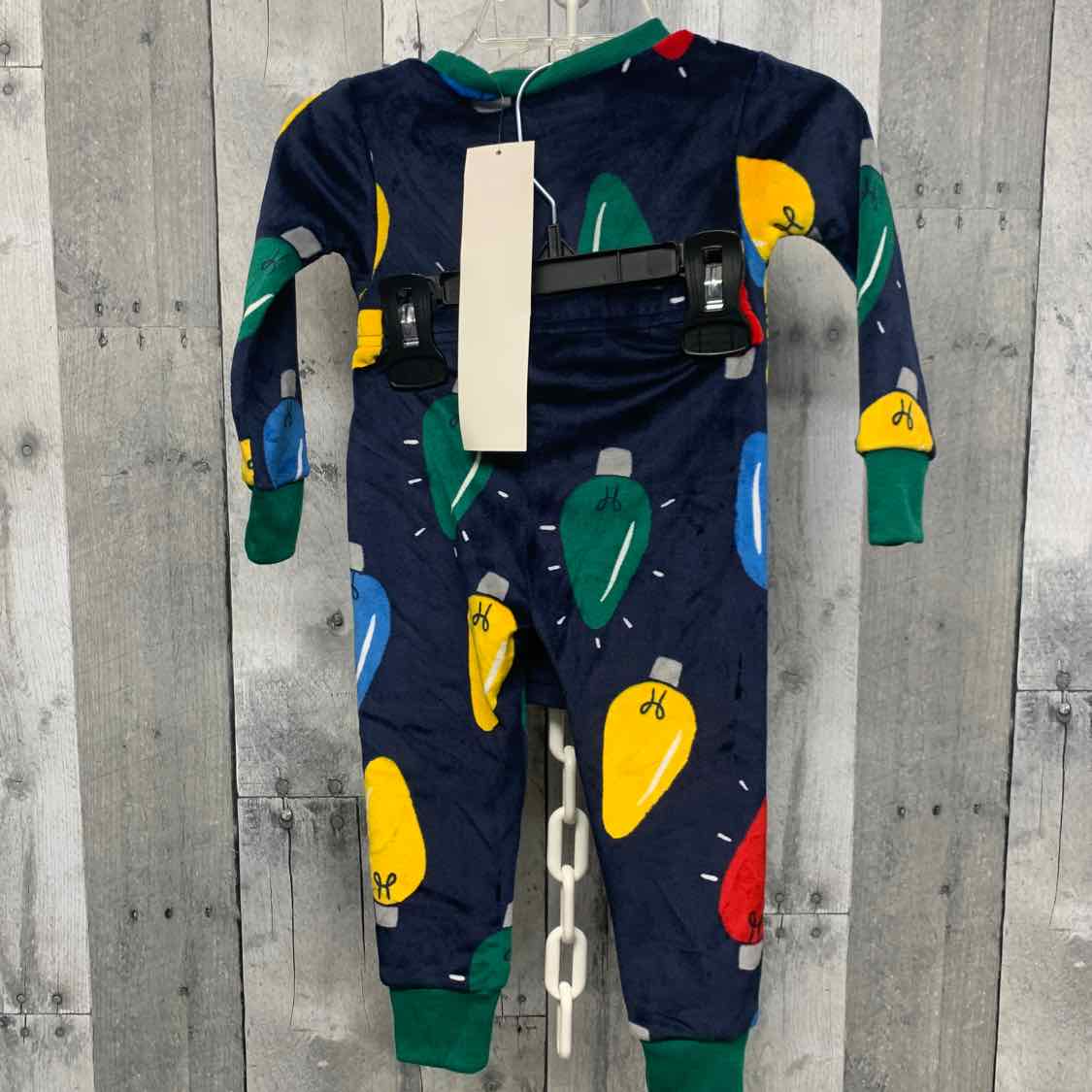 Size 12 Months Navy Print Carter's 2pc PJs