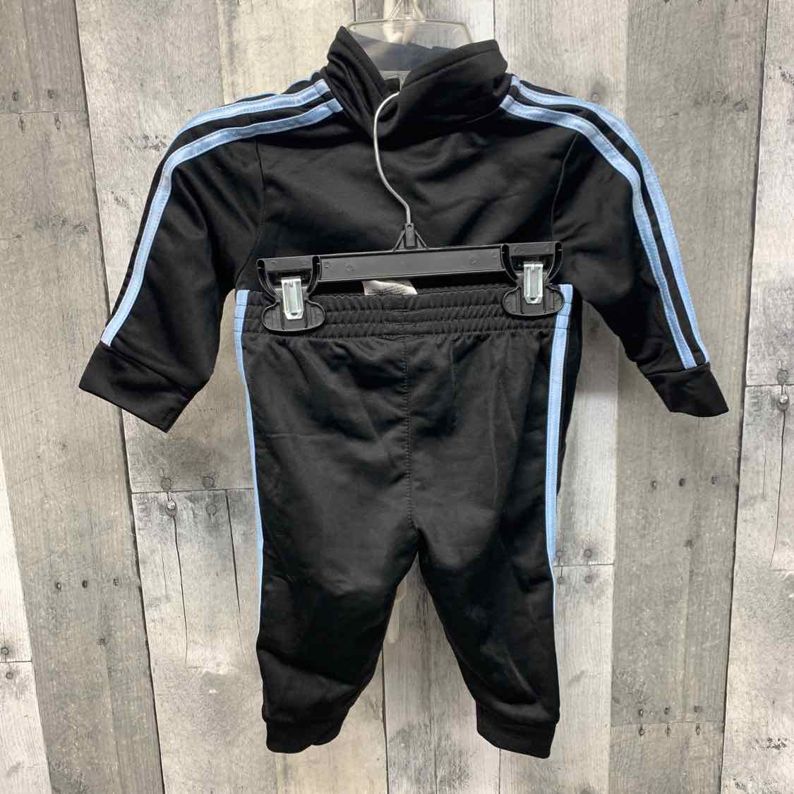 Size 6 Months Black/Blue Sport Brand Jacket/Pants