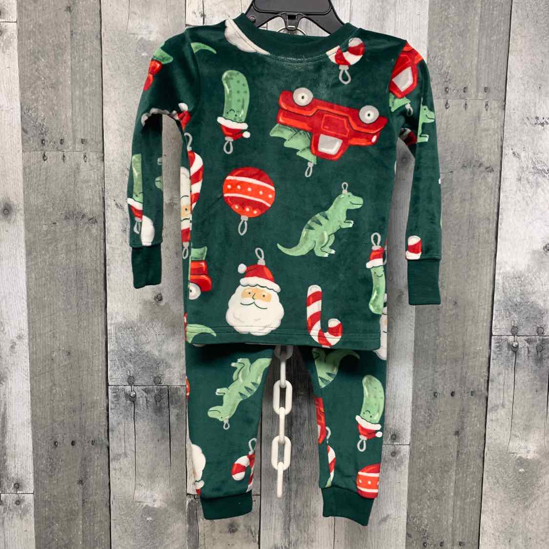 Size 18 Months Green Print Child of Mine 2pc PJs