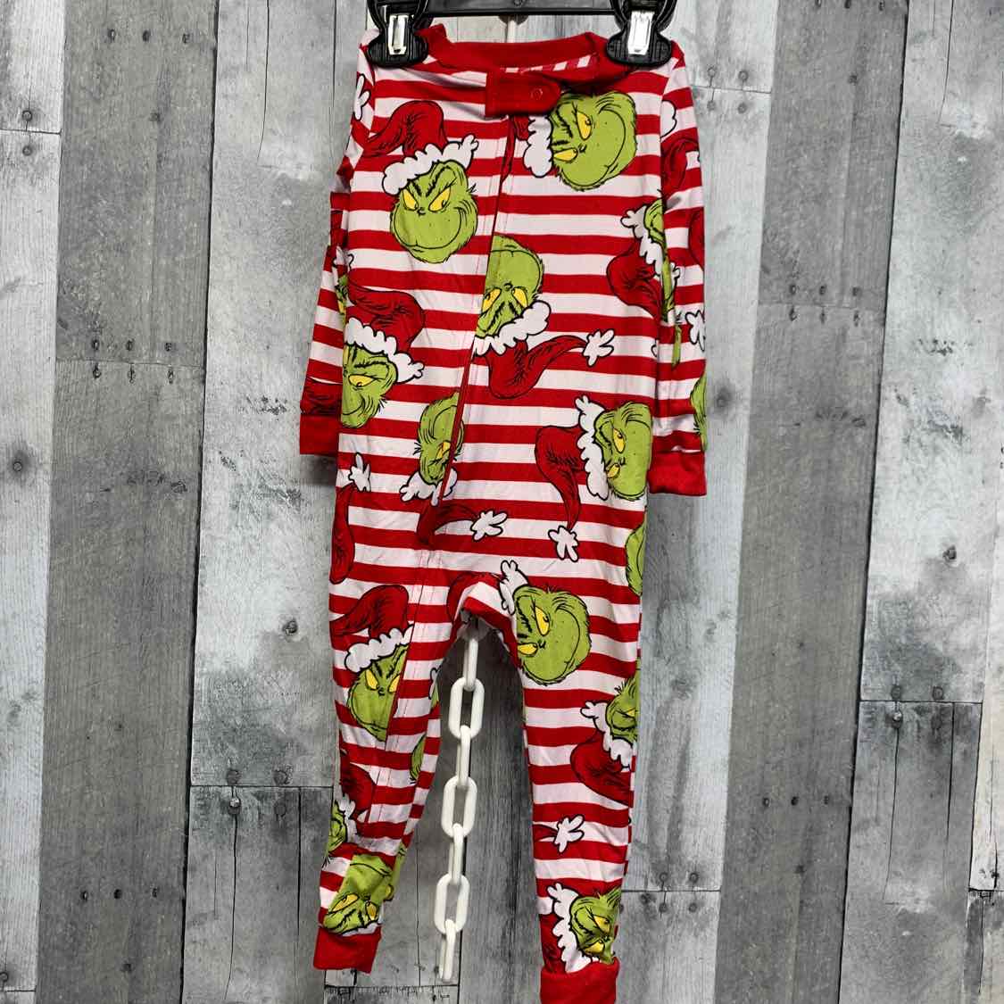Size 18 Months Red/White Dr Seuss Footy PJs