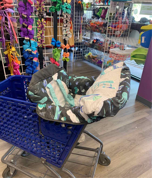 Gold Bug Gray/Blue Ocean Cart Cover