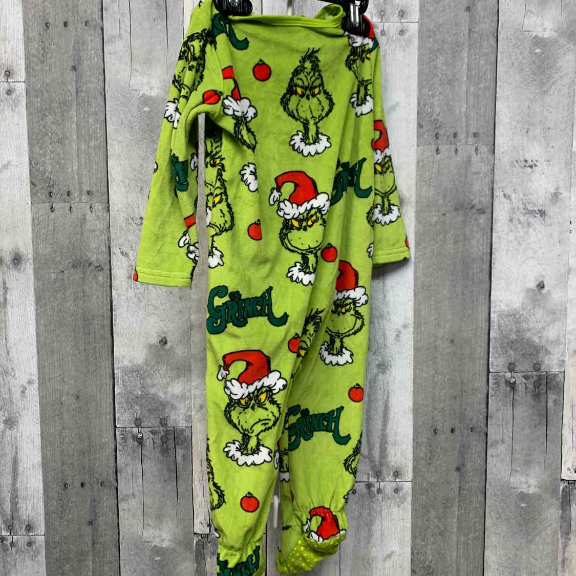 Size 12-18 Months Green Print Dr Seuss Footy PJs