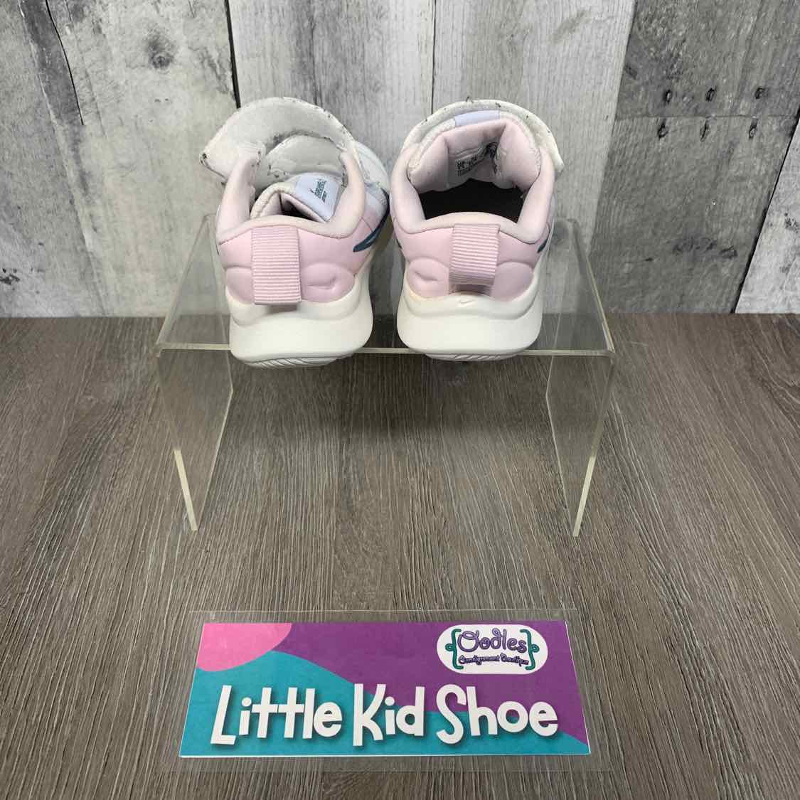 Size 5 White/Pink Sport Brand Sneakers