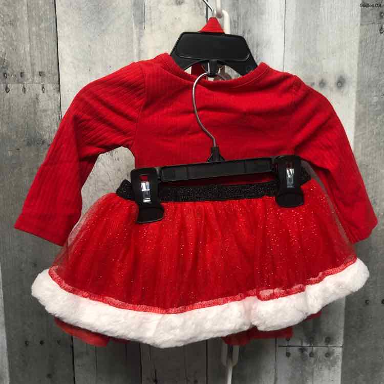 Size 6 Months Red/White Baby Essentials Shirt/Skirt