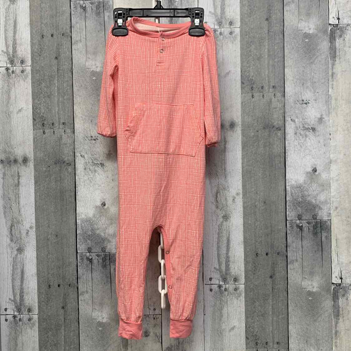 Size 18-24 Months Pink Bamboo Footy PJs