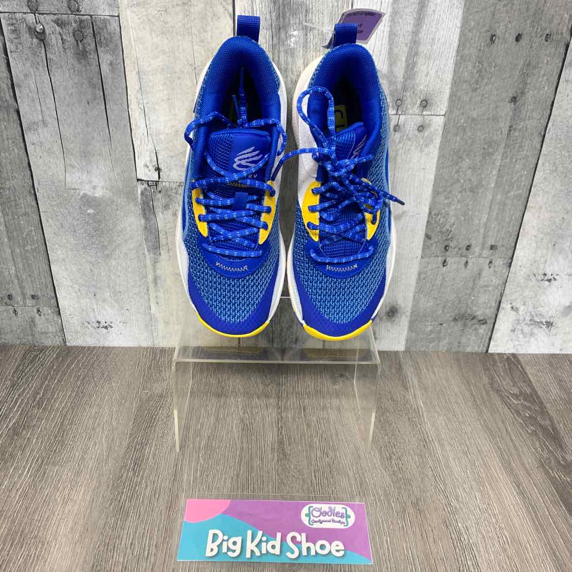 Size 4.5 Blue/Yellow Sport Brand Sneakers