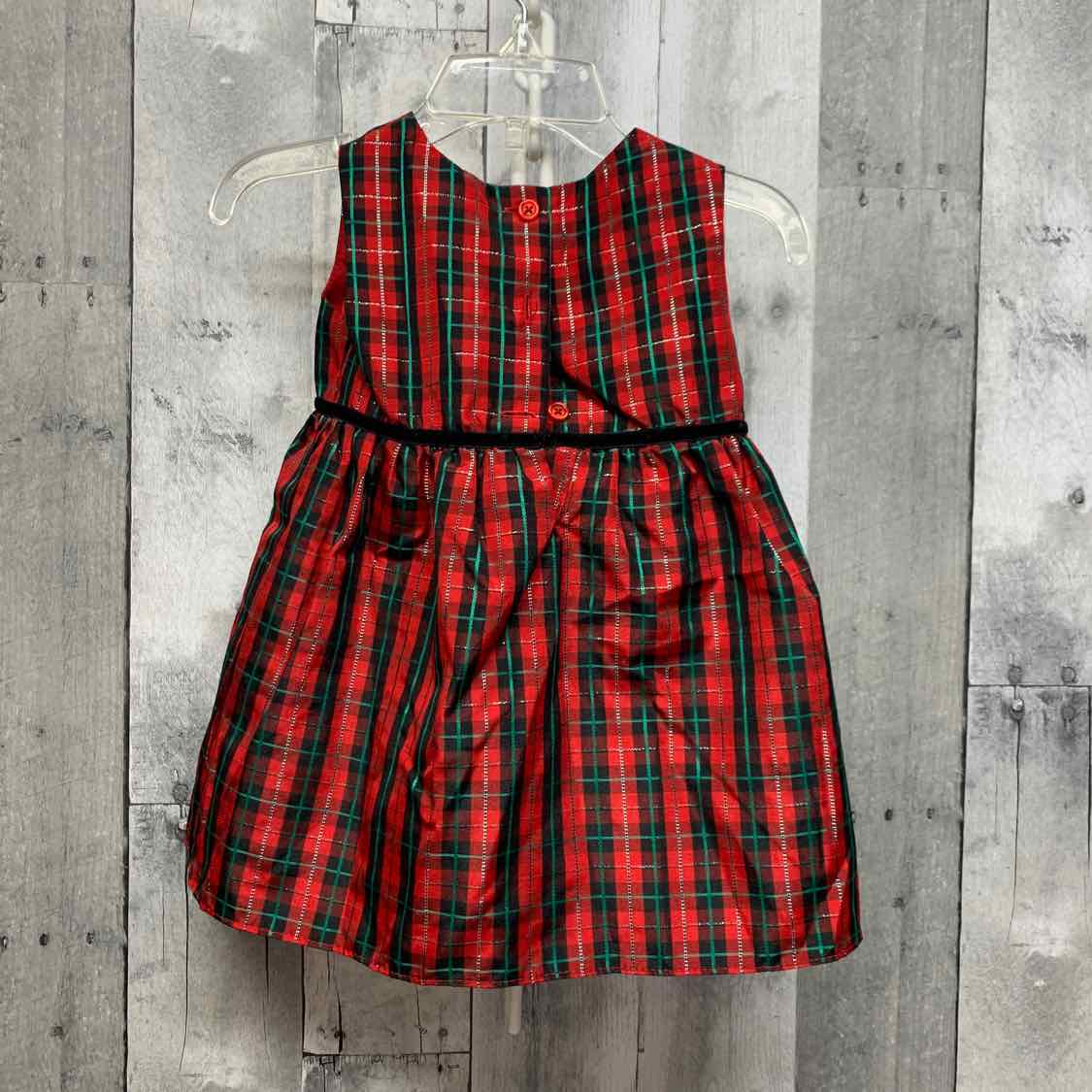 Size 12 Months Red Plaid George Dress