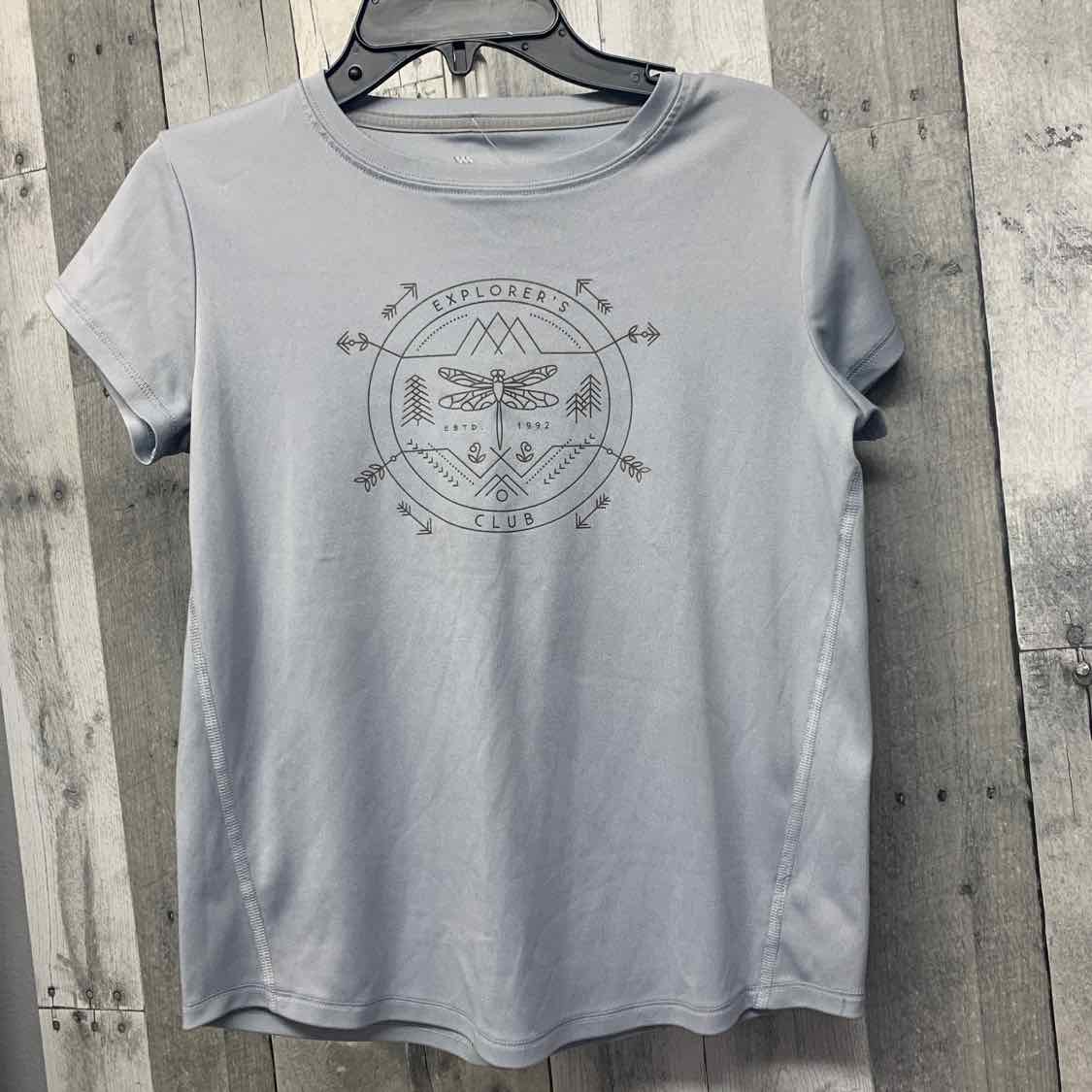 Size 10/12 Gray Print All in Motion T Shirt