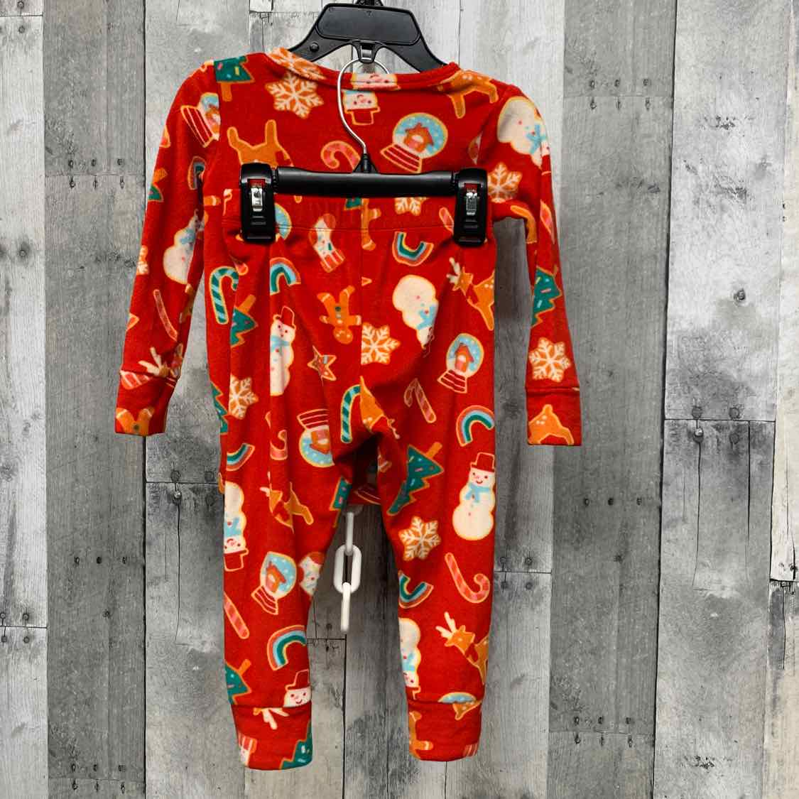 Size 2T Red Print Cat & Jack 2pc PJs