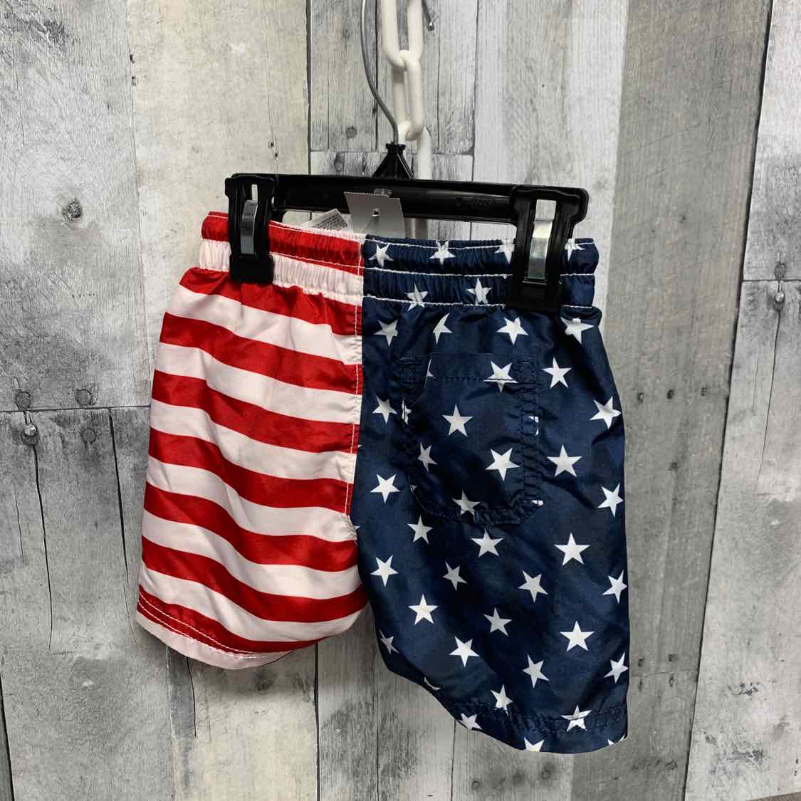 Size 2T Navy/Red Old Navy Swim Trunks
