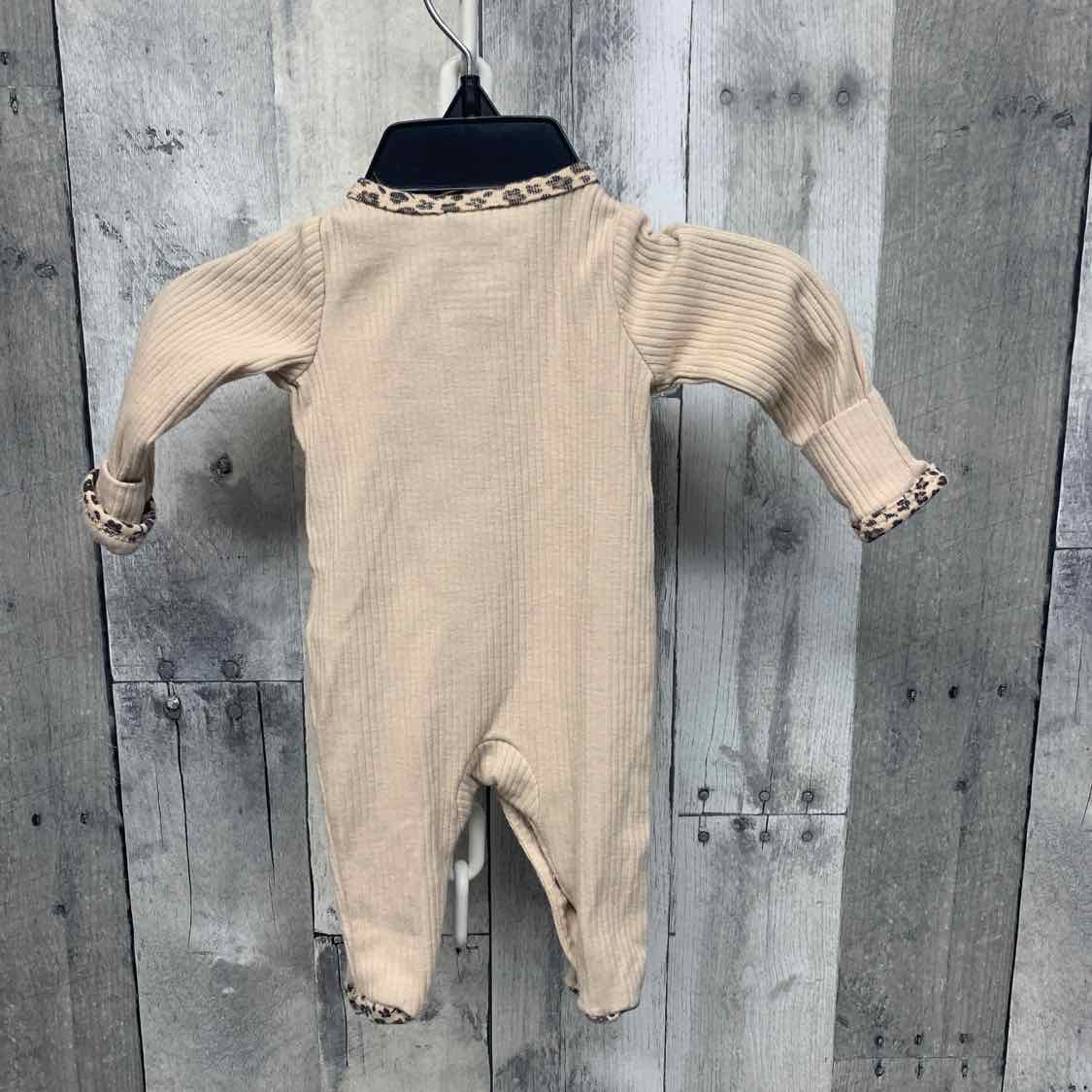 Size Preemie White Print Child of Mine Footy PJs