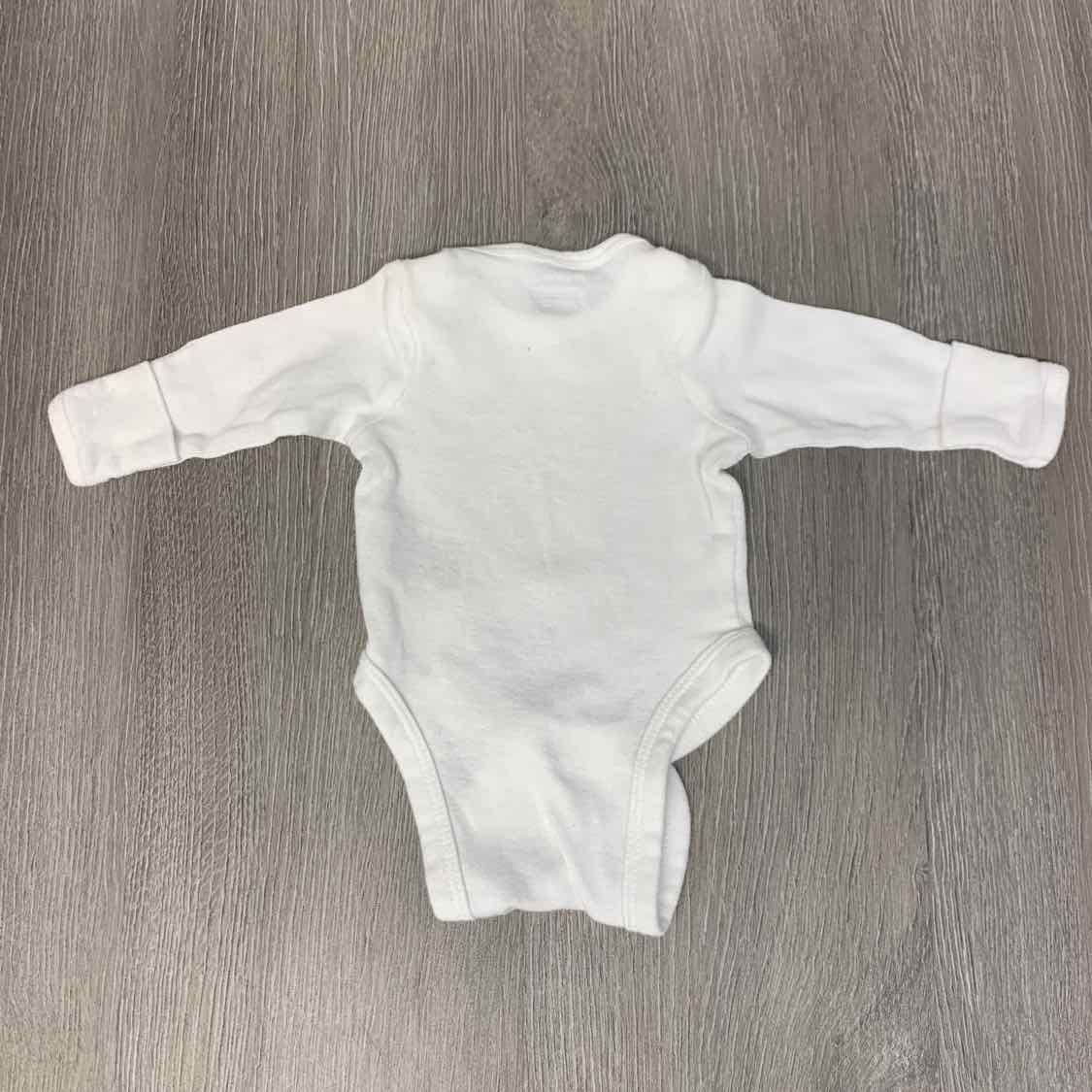 Size Preemie White Gerber Bodysuit - OodlesCB