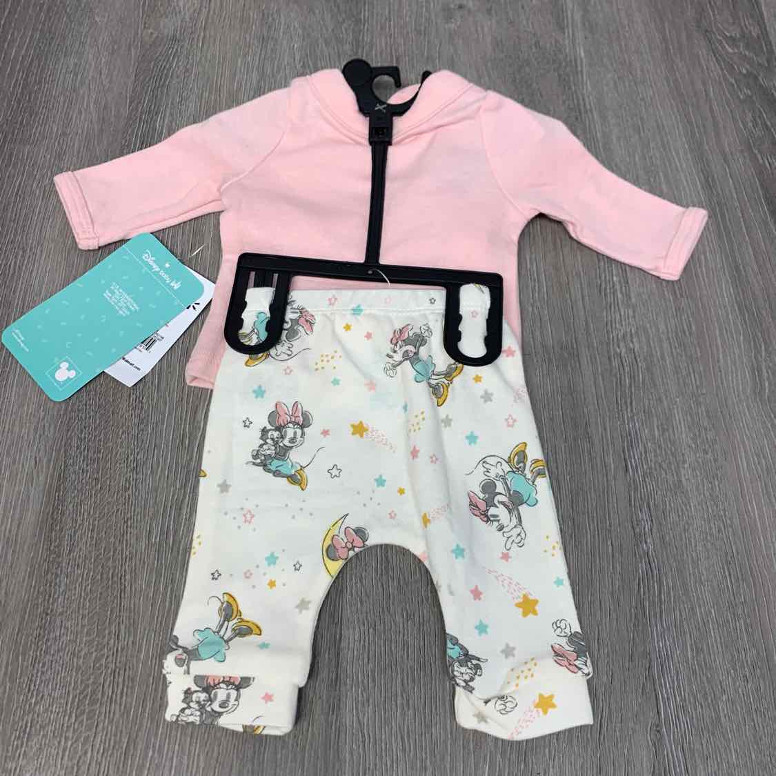 Size Preemie Pink/White Disney Shirt/Pants