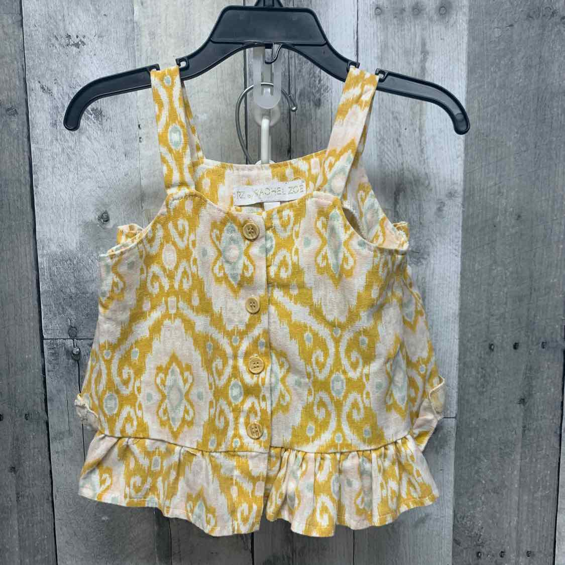 Size 24 Months Yellow/Pink B Brand Shirt/Shorts