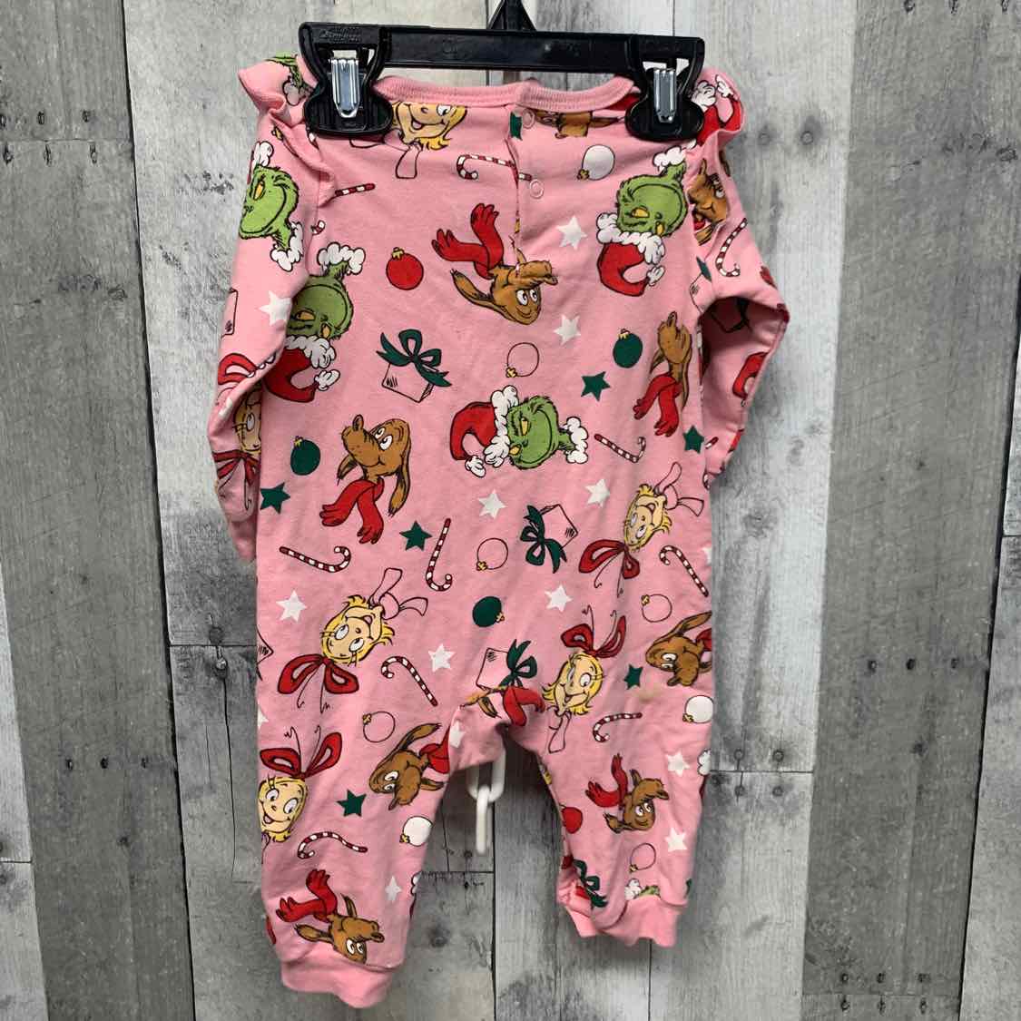 Size 3-6 Months Pink Print Dr Seuss Romper