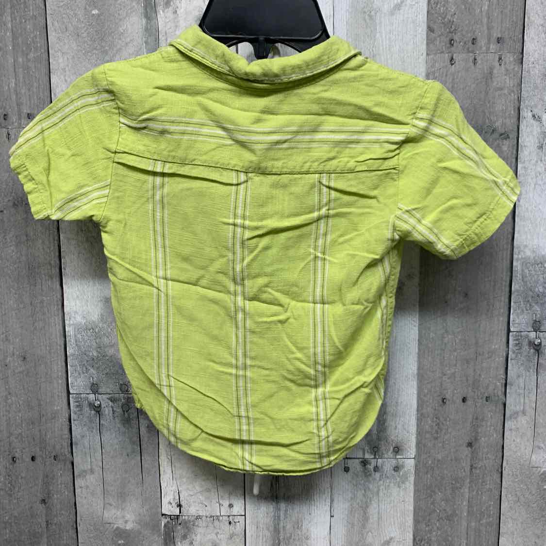 Size 4T Green Striped Volcom Button Up